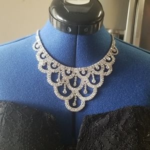 Australian crystal bridal necklace and earrings BN